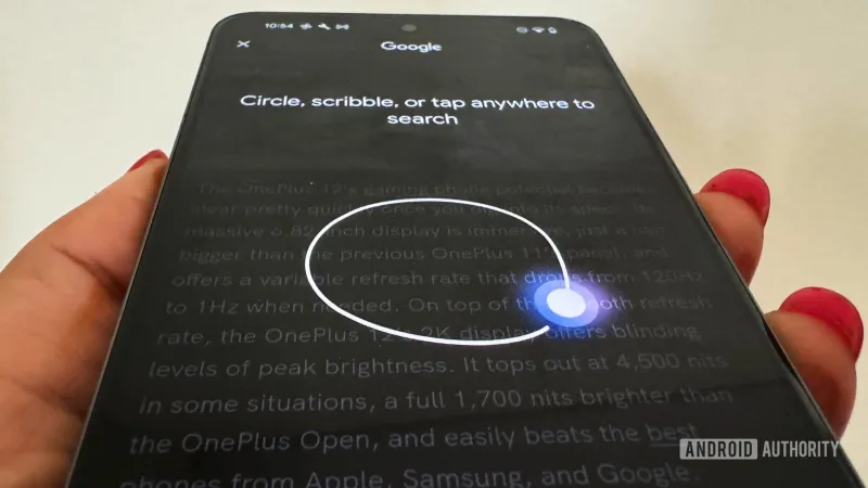 Circle to Search Arrives on OnePlus with Oxygen OS 15