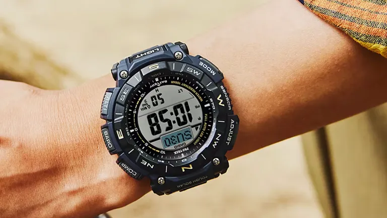 Casio's new Pro Trek watches have an uneven texture - because they're made with bioplastics